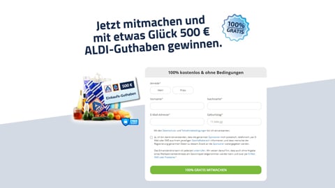 Aldi Gewinnspiel