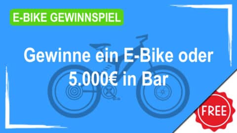 Jetzt ein E-Bike oder Bargeld in Höhe von 5.000€ gewinnen!