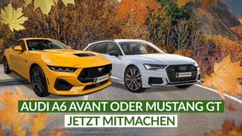 Das Audi A6 Avant oder Ford Mustang GT Gewinnspiel von GewinnArena