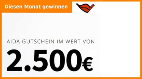 Aida Cruises 2.500€ Gutschein Gewinnspiel