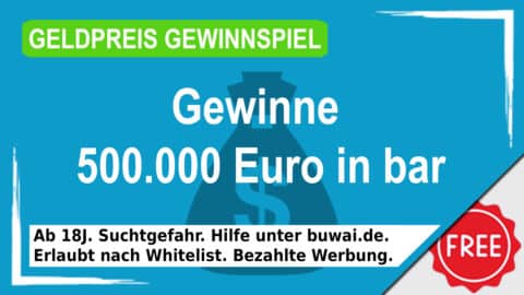 Gratis SKL Traum Joker: Gewinne 500.000€ in bar - Gutscheincode TRAUM26