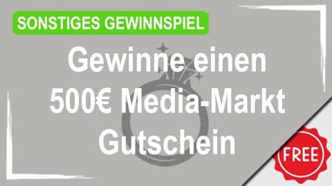 Gewinne einen 500€ Media-Markt Gutschein mit Aktion Mensch